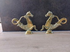 Gondola Seahorse Hippocampus Brass Venetian Oar Locks  Cavalli in Italian