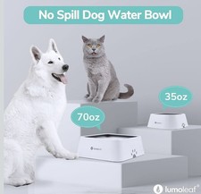 Pet Water Bowl, Non Spill Slow