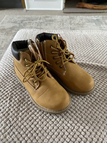 Brown leather boots brand - leather,