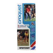 Vintage Croquet Six Player Set Sportcraft 02032 Complete Set New, Opened
