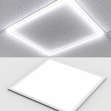 600x600 48W LED Panel Light Edge Lit Frame Ceiling Tile Slim Flat Recessed 6500K