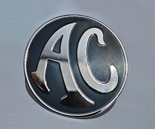 Vintage AC Bristol Cobra ACE Radiator Grill Bonnet Hood Badge Emblem Brass Black
