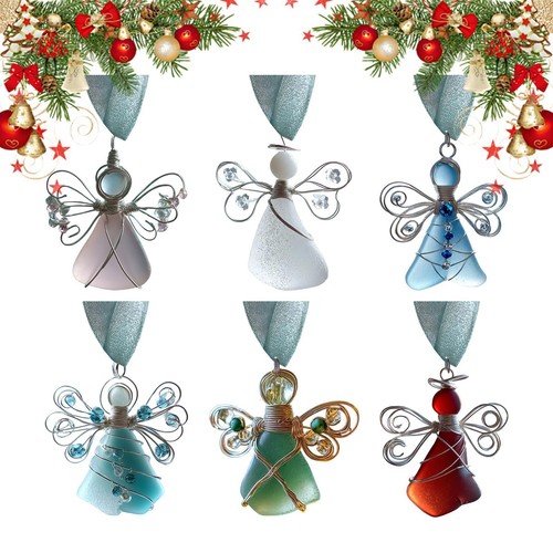 Pieces sea glass ornaments - 6,