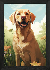 Labrador Portrait Framed Wall