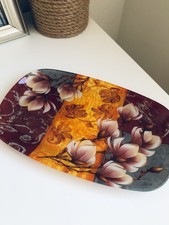 Decorative rectangular serving