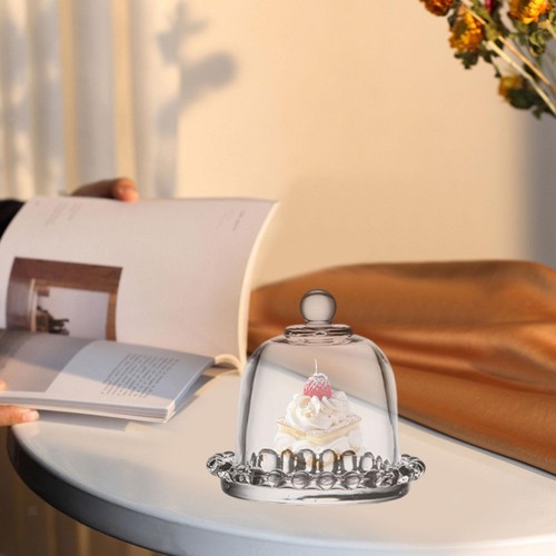 Clear glass cake stand - glass,