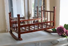 Antique Rocking Dolls Crib
