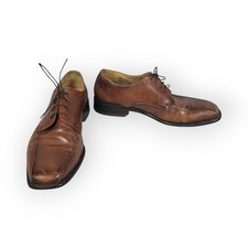 Marshall Fields Y2K Brown Leather Oxford Dress Shoes 12 Office Classic Timeless