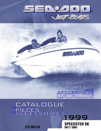 Sea doo parts manual book - manual, 1999