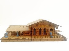 WildWest Model Railroad Station Kit  28mm scale, for Games or Dioramas