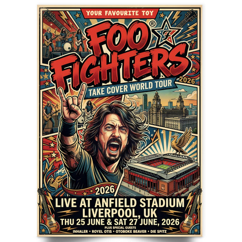 Foo fighters concert poster - fighters, 25
