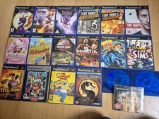 18x PS2 Games bundle Rare Jurrasic Park Spyro Collection def jam simpsons 