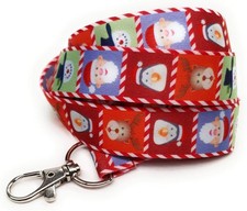 SpiriuS Christmas novelty lanyard breakaway neck strap for ID badge Holder snow