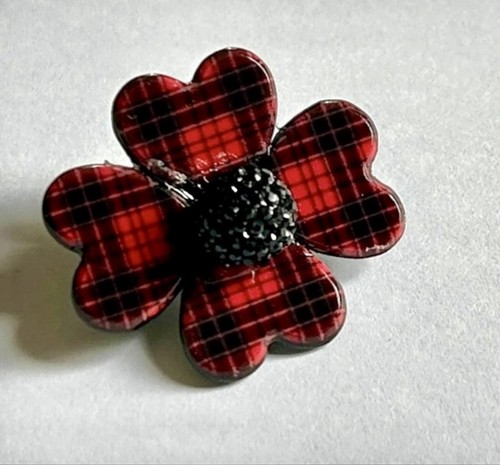 Small tartan patterned - small, flower