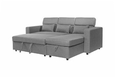 Sofa Bed & Storage Reversible Chaise L-Shaped 4 Seater Pull-Out Sleeper Corner