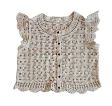 Ultra Pink Top Crochet Boho