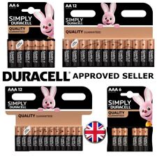 Duracell AA AAA Batteries Alkaline Simply Battery Long Expiry LR03, LR6 1.5v