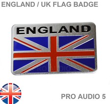 England Car Badge Union Jack Rectangle Bike Van British GB Emblem Body Fender UK