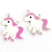 2 x PINK UNICORN GLITTER