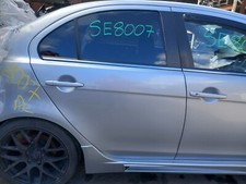 MITSUBISHI LANCER GS3 4 DOORS SALOON 2009 REAR DOOR O/S DRIVER SIDE IN SILVER