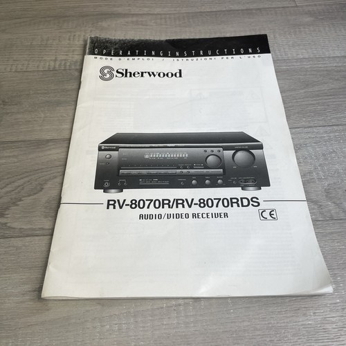 Sherwood 8070r audio video - rv-8070r, audio/video