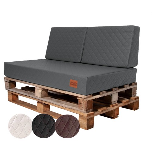 Quilted faux leather pallet - leather,