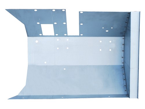 Drivers side footwell panel - side,