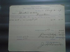 1897 Gold Bullion Idaho Springs Colorado Billhead State Ore Sampling Company