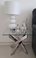 square glass top coffee table