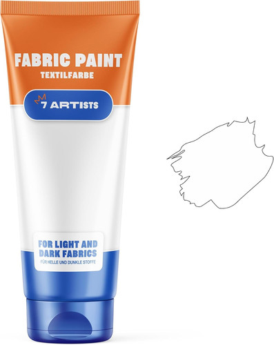 White fabric paint - white,