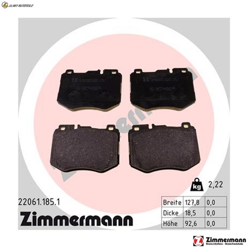 Brake pad set disc - brake,