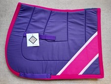 Nag Rags saddlecloth purple pink and white pony