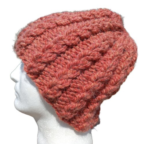 Alpaca beanie skully hat - alpaca, men