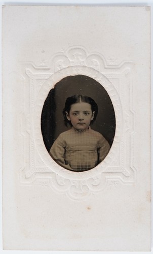 Antique 5x4in tintype young - antique,