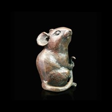 Small Mouse Bronze Foundry Cast Sculpture Michael Simpson 1034