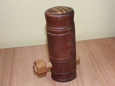 Vintage Grinder Mill Wooden Wood Rare Collectible Treen Pepper or Coffee ?