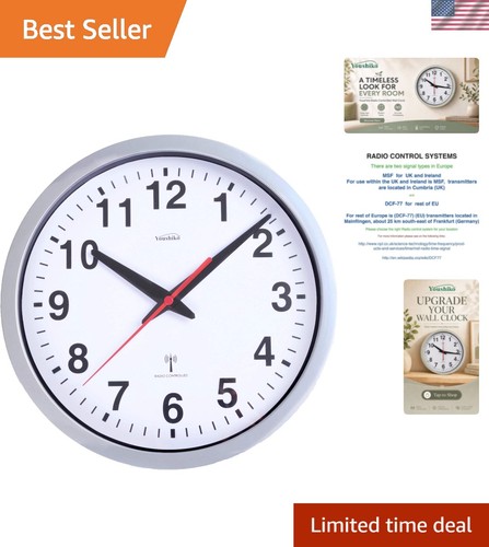 Radio controlled wall clock - radio,