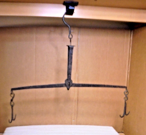 Antique cast iron hanging - antique,