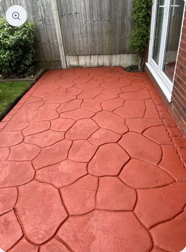 Red pattern imprinted - red,