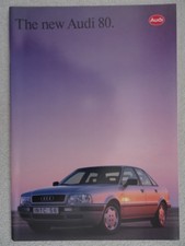 Audi 80 Brochure 1991: Quattro 16v, 2.8E Quattro, 2.3E, 2.8E, 2.0E, TDi.51 pages
