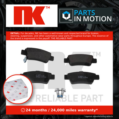 Brake pads set - fits, honda