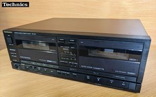 Technics RS-X101 Twin Cassette Deck. Unable to Test. But in Good Condition.