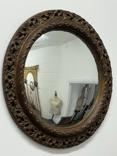 Vintage convex round wall - round,