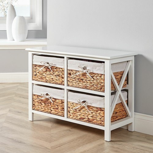 White wooden storage - unit, 4