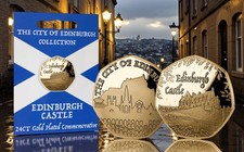 EDINBURGH CASTLE 24ct Gold