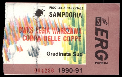 Ticket 1990 sampdoria - ticket,