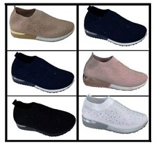 Women's Diamante Trainers Gym