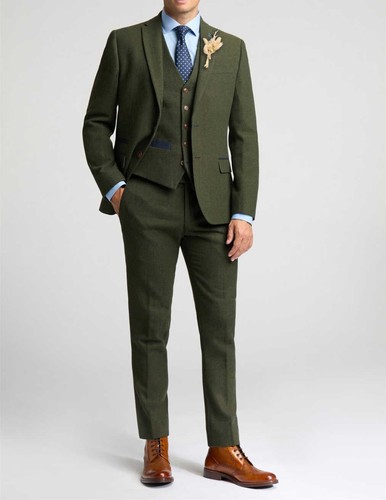 Green men suit - men's,