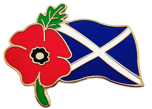 Scotland purple poppy enamel - scotland,