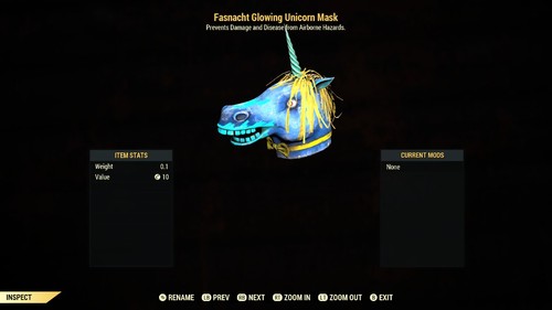 Glowing unicorn mask - mask,